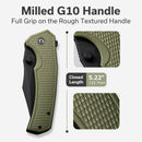 CIVIVI Vexillum Thumb Stud & Flipper Knife G10 Handle (3.81" Nitro - V Blade) C23003D - 2 - CIVIVI