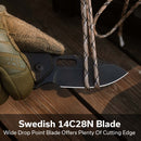 CIVIVI Vexron Flipper & Thumb Hole & Button Lock Knife G10 Handle (2.98" 14C28N Blade) C24066 - 1 - CIVIVI