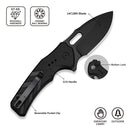 CIVIVI Vexron Flipper & Thumb Hole & Button Lock Knife G10 Handle (2.98" 14C28N Blade) C24066 - 1 - CIVIVI