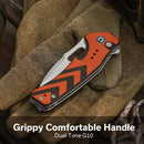 CIVIVI Vexron Flipper & Thumb Hole & Button Lock Knife G10 Handle (2.98" 14C28N Blade) C24066 - 3 - CIVIVI