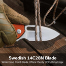 CIVIVI Vexron Flipper & Thumb Hole & Button Lock Knife G10 Handle (2.98" 14C28N Blade) C24066 - 3 - CIVIVI