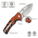 CIVIVI Vexron Flipper & Thumb Hole & Button Lock Knife G10 Handle (2.98" 14C28N Blade) C24066 - 3 - CIVIVI