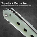 CIVIVI Vision FG Thumb Stud & Superlock Knife G10 Handle (3.54" Nitro - V Blade) C22036 - 2 - CIVIVI