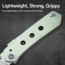 CIVIVI Vision FG Thumb Stud & Superlock Knife G10 Handle (3.54" Nitro - V Blade) C22036 - 2 - CIVIVI