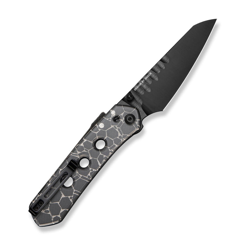 CIVIVI Vision FG Thumb Stud & Superlock Knife Polished Clear Lexan Handle (3.54" Black CPM S35VN Blade) C22036 - 2025 BSW2