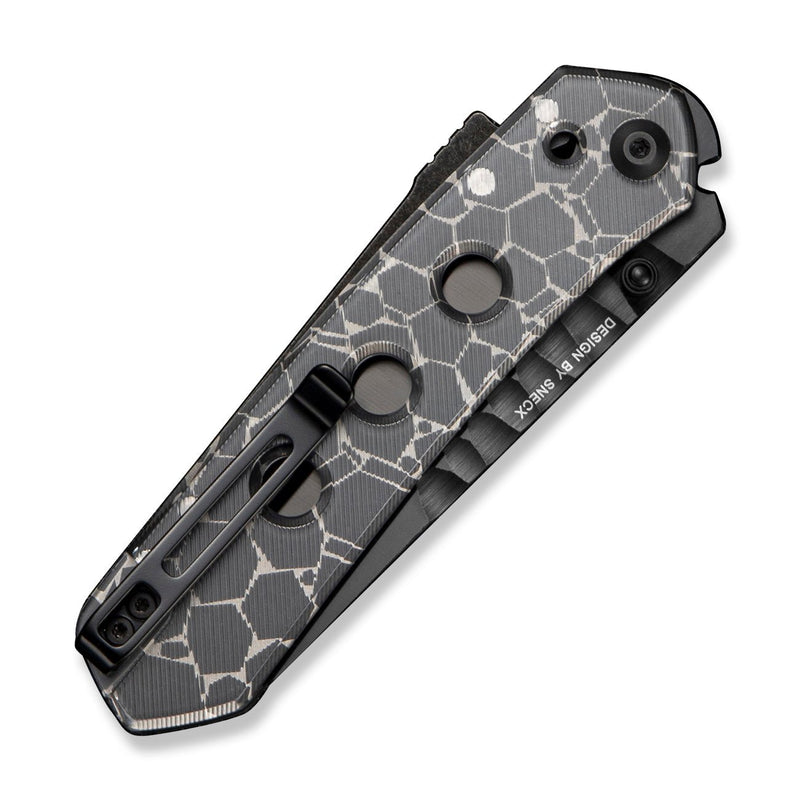CIVIVI Vision FG Thumb Stud & Superlock Knife Polished Clear Lexan Handle (3.54" Black CPM S35VN Blade) C22036 - 2025 BSW2