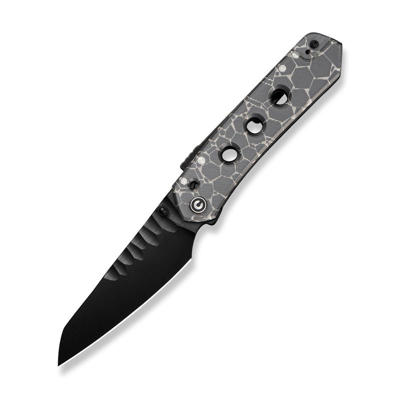 CIVIVI Vision FG Thumb Stud & Superlock Knife Polished Clear Lexan Handle (3.54" Black CPM S35VN Blade) C22036 - 2025 BSW2