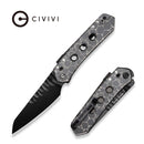 CIVIVI Vision FG Thumb Stud & Superlock Knife Polished Clear Lexan Handle (3.54" Black CPM S35VN Blade) C22036 - 2025 BSW2