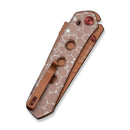 CIVIVI Vision FG Thumb Stud & Superlock Knife Polished Clear Lexan Handle (3.54" Brown S35VN Blade) C22036C - 2026 BS1 - CIVIVI