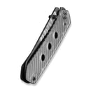 CIVIVI Vision FG Thumb Stud & Superlock Knife Polished Clear Lexan Handle (3.54" Satin Finished Nitro-V Blade With Rock-Grind Pattern) C22036-8 - CIVIVI