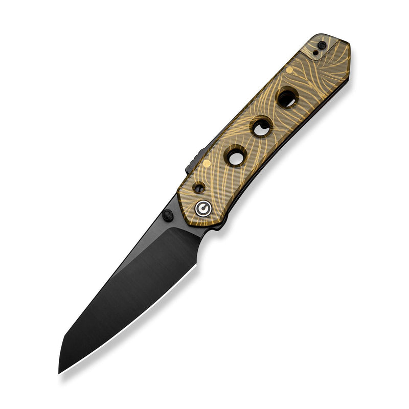 CIVIVI Vision FG Thumb Stud & Superlock Knife Polished Ultem Handle (3.54" Black Nitro - V Blade) C22036 - 2025 BSW1