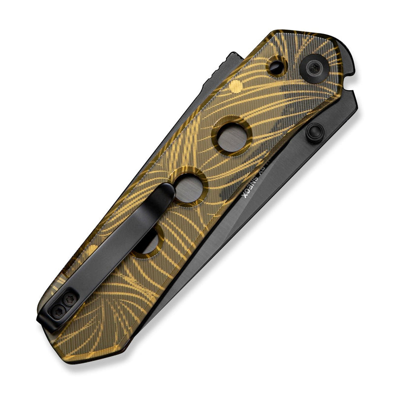 CIVIVI Vision FG Thumb Stud & Superlock Knife Polished Ultem Handle (3.54" Black Nitro - V Blade) C22036 - 2025 BSW1