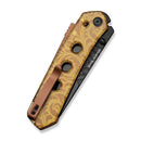 CIVIVI Vision FG Thumb Stud & Superlock Knife Polished Yellow Ultem Handle (3.54" Black Brushed S35VN Blade) C22036C - 2026 BS2 - CIVIVI