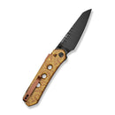 CIVIVI Vision FG Thumb Stud & Superlock Knife Polished Yellow Ultem Handle (3.54" Black Brushed S35VN Blade) C22036C - 2026 BS2 - CIVIVI
