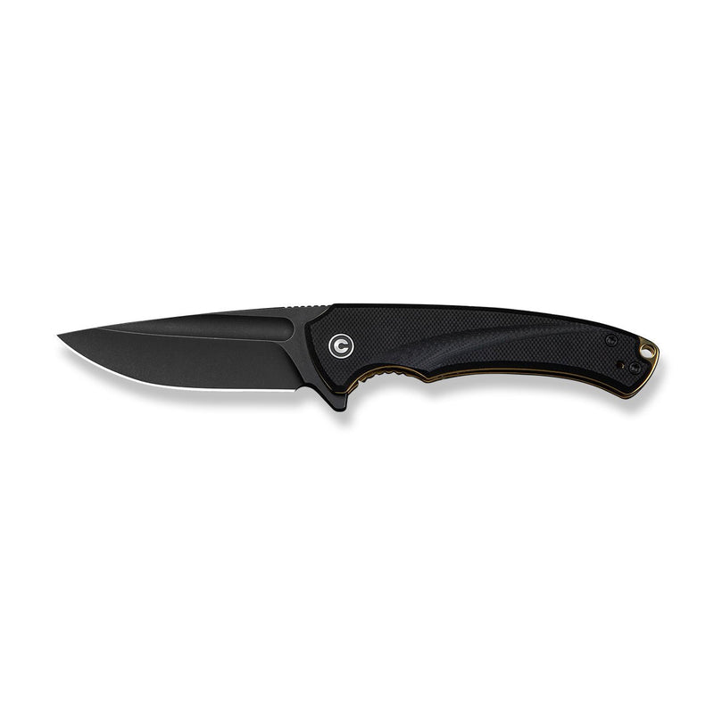 CIVIVI Voidflare Flipper Knife Black G10 Handle (2.92" Black Stonewashed 14C28N Blade) C24040 - 1