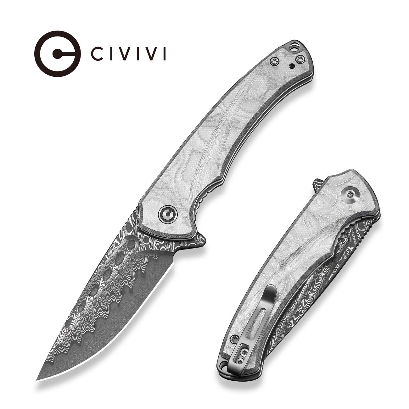 CIVIVI Voidflare Flipper Knife G10 With Aluminum Foil Handle (2.92