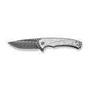 CIVIVI Voidflare Flipper Knife G10 With Aluminum Foil Handle (2.92" Damascus Blade) C24040 - DS1
