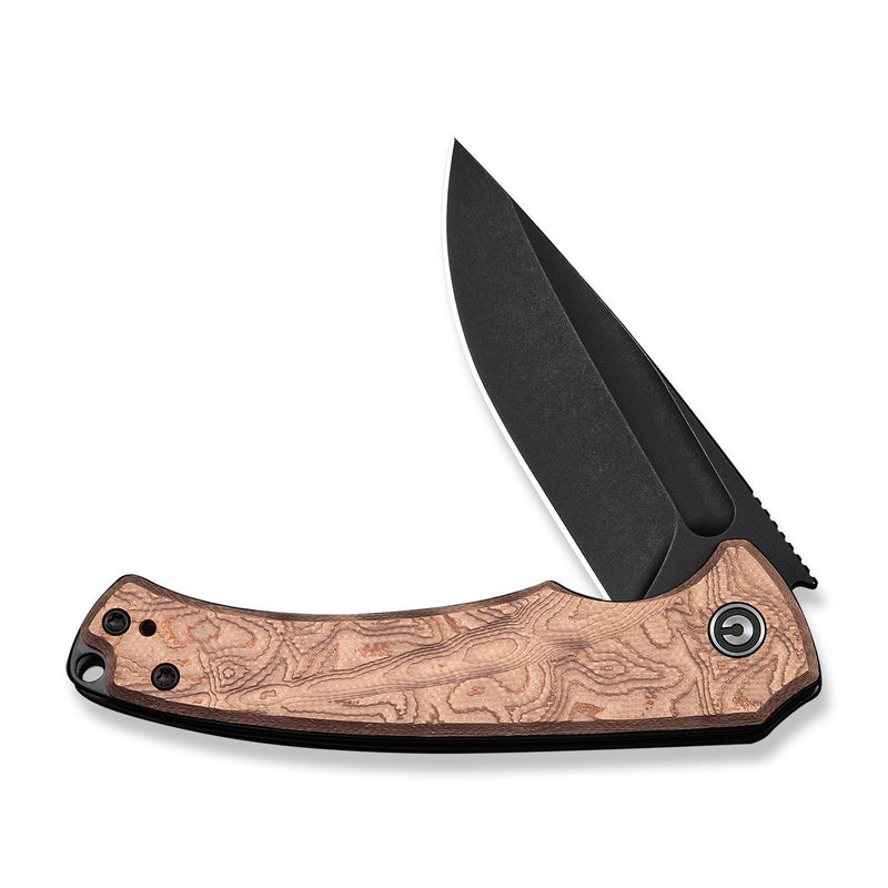 CIVIVI Voidflare Flipper Knife G10 With Copper Foil Handle (2.92" Black Stonewashed 14C28N Blade) C24040 - 3