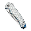 CIVIVI Voidflare Flipper Knife Greyish White Resin Handle With Scale Pattern (2.92" Satin Finished 14C28N Blade) C24040 - 2