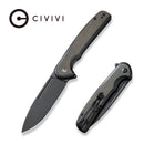 CIVIVI Voltaic Flipper Knife Stainless Steel Handle & Micarta Handle (3.48" 14C28N Blade) C20060 - 3 - CIVIVI