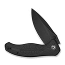 CIVIVI Vyrent Flipper & Thumb Stud Knife Black G10 Contoured Handle (3.48" Black Stonewashed Nitro-X7 Blade) C25037-1 - CIVIVI
