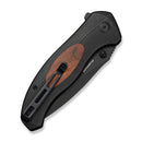CIVIVI Vyrent Flipper & Thumb Stud Knife Black G10 Handle With Guibourtia Wood Inlay (3.48" Black Stonewashed Nitro - V Blade) C25037 Sample1 - CIVIVI
