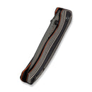 CIVIVI Vyrent Flipper & Thumb Stud Knife Black, Tan & Orange G10 Contoured Handle (3.48" Damascus Blade) C25037B-DS1 - CIVIVI