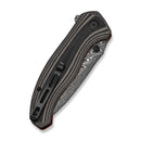 CIVIVI Vyrent Flipper & Thumb Stud Knife Black, Tan & Orange G10 Contoured Handle (3.48" Damascus Blade) C25037B-DS1 - CIVIVI