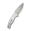 CIVIVI Vyrent Flipper & Thumb Stud Knife G10 With Aluminum Foil Contoured Handle (3.48" Stonewashed Nitro-X7 Blade) C25037B-1 - CIVIVI
