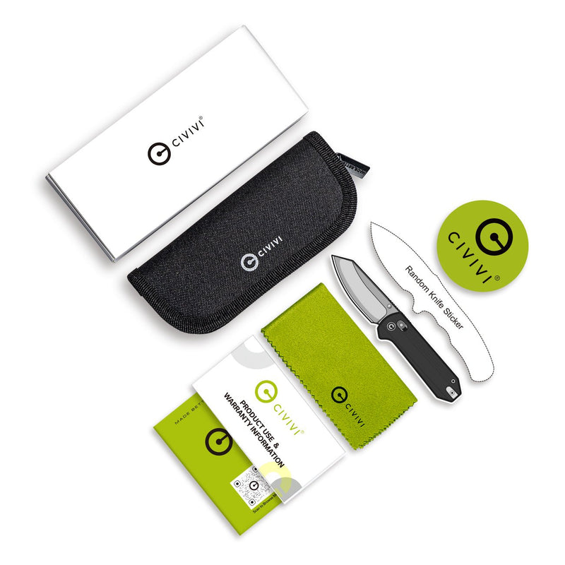 CIVIVI Yonder Thumb Stud & Crossbar Lock Knife Guibourtia Wood Handle (2.88" New Damascus Blade with Jagged Pattern) C23073B - DS2