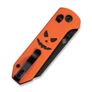 CIVIVI Yonder Thumb Stud & Crossbar Lock Knife Orange & Black G10 Handle (2.88" Black 14C28N Blade) C23073D - 1