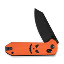 CIVIVI Yonder Thumb Stud & Crossbar Lock Knife Orange & Black G10 Handle (2.88" Black 14C28N Blade) C23073D - 1