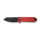 CIVIVI Yonder Thumb Stud & Crossbar Lock Knife Red G10 Handle (2.88" Black Stonewashed 14C28N Blade) C23073 - 2