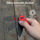 CIVIVI Yonder Thumb Stud & Crossbar Lock Knife Red G10 Handle (2.88" Black Stonewashed 14C28N Blade) C23073 - 2