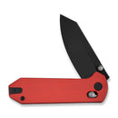 CIVIVI Yonder Thumb Stud & Crossbar Lock Knife Red G10 Handle (2.88" Black Stonewashed 14C28N Blade) C23073 - 2