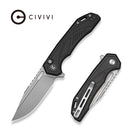 CIVIVI Zelthara Black Magnesium Handle (3.3" Stonewashed 14C28N Blade) C25076 Sample1 - CIVIVI