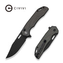 CIVIVI Zelthara Gray Magnesium Handle (3.3" Black Stonewashed 14C28N Blade) C25076 Sample2 - CIVIVI