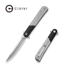 CIVIVI Estoc Flipper Knife G10/ Fiberglass Fabric Handle (4.1" Satin Finished Nitro-X7 Blade) C26009 Sample2
