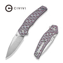 CIVIVI Aplomb Flipper & Thumb Stud Knife  Micarta Handle (3.39" Satin Finished Nitro-V Blade) C25107 Sample2