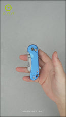 CIVIVI Elementum Utility Thumb Stud & Button Lock Knife Aluminum Handle (2.26" S/S Blade Holder & 6Cr Blade) C23039B-2, With 3Pcs Extra Blades