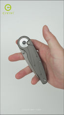 CIVIVI Starflare Thumb Stud & Button Lock Knife Aluminum Handle (3.3" Nitro-V Blade) C23052-2
