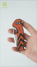 CIVIVI Vexron Flipper & Thumb Hole & Button Lock Knife G10 Handle (2.98" 14C28N Blade) C24066-3