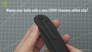 CIVIVI Titanium Pocket Clip with 2 Pairs Titanium Screws T003C (Plain)