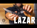 CIVIVI Lazar Front Flipper Knife Copper Handle (3.31" Damascus Blade) C20013-DS1