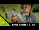 CIVIVI Baby Banter 2 - TG Thumb Stud & Crossbar Lock Knife G10 Handle (2.34" 14C28N Blade) C24074-1