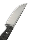 WEKNIFE Notchline Hunting Fixed Blade Milled Rose Carbon Fiber Handle (3.45" Stonewashed CPM S35VN Blade) WE25047-1, With 1PC Black Lanyard, Black Kydex Sheath & T-Clip - CIVIVI