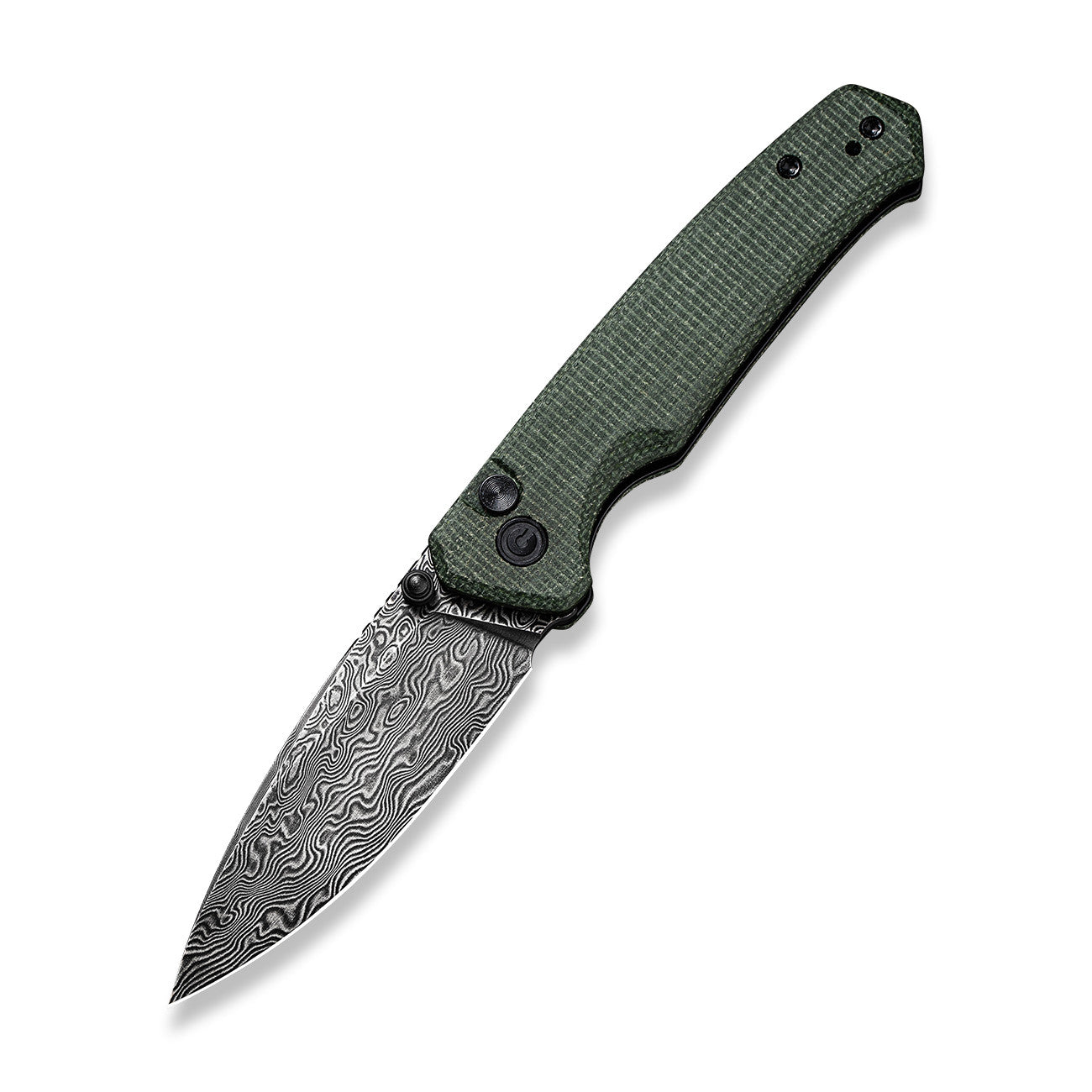 CIVIVI Altus EDC Knife - Micarta Handle Damascus Blade