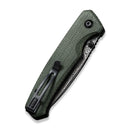 CIVIVI Altus Button Lock And Thumb Stud Knife Micarta Handle (2.97" Damascus Blade) - CIVIVI