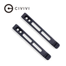 CIVIVI 2PCS Deep Carry Pocket Clip for EDC Knife with Recessed Screw Hole, NOT Screws Included CA-06C, With No Free GIFT