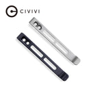 CIVIVI 2PCS Deep Carry Pocket Clip for EDC Knife with Recessed Screw Hole, NOT Screws Included CA-06E, With No Free GIFT